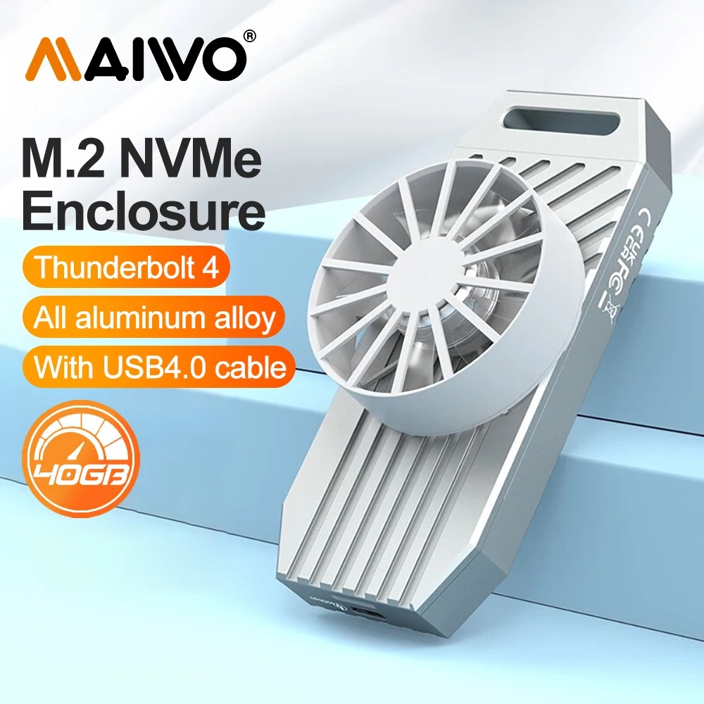 Usb4 40Gbps External Ssd 8Tb - MAIWO-NVMe M.2 SSD Enclosure, Alumínio M2