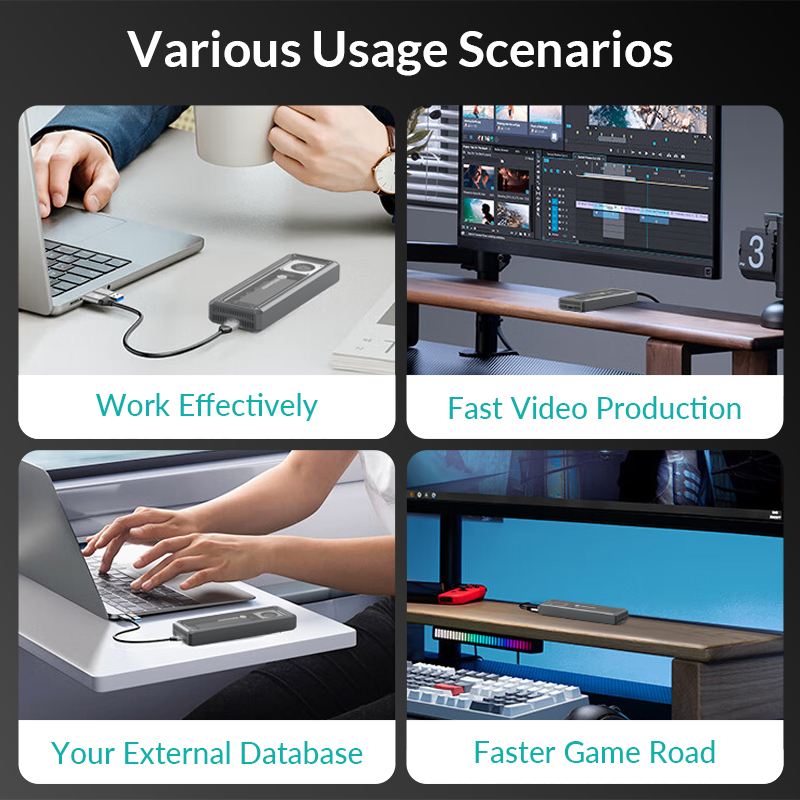 Yottamaster-Gabinete SSD NVMe, - Usb4 40Gbps External Ssd 8Tb avaliação e preço