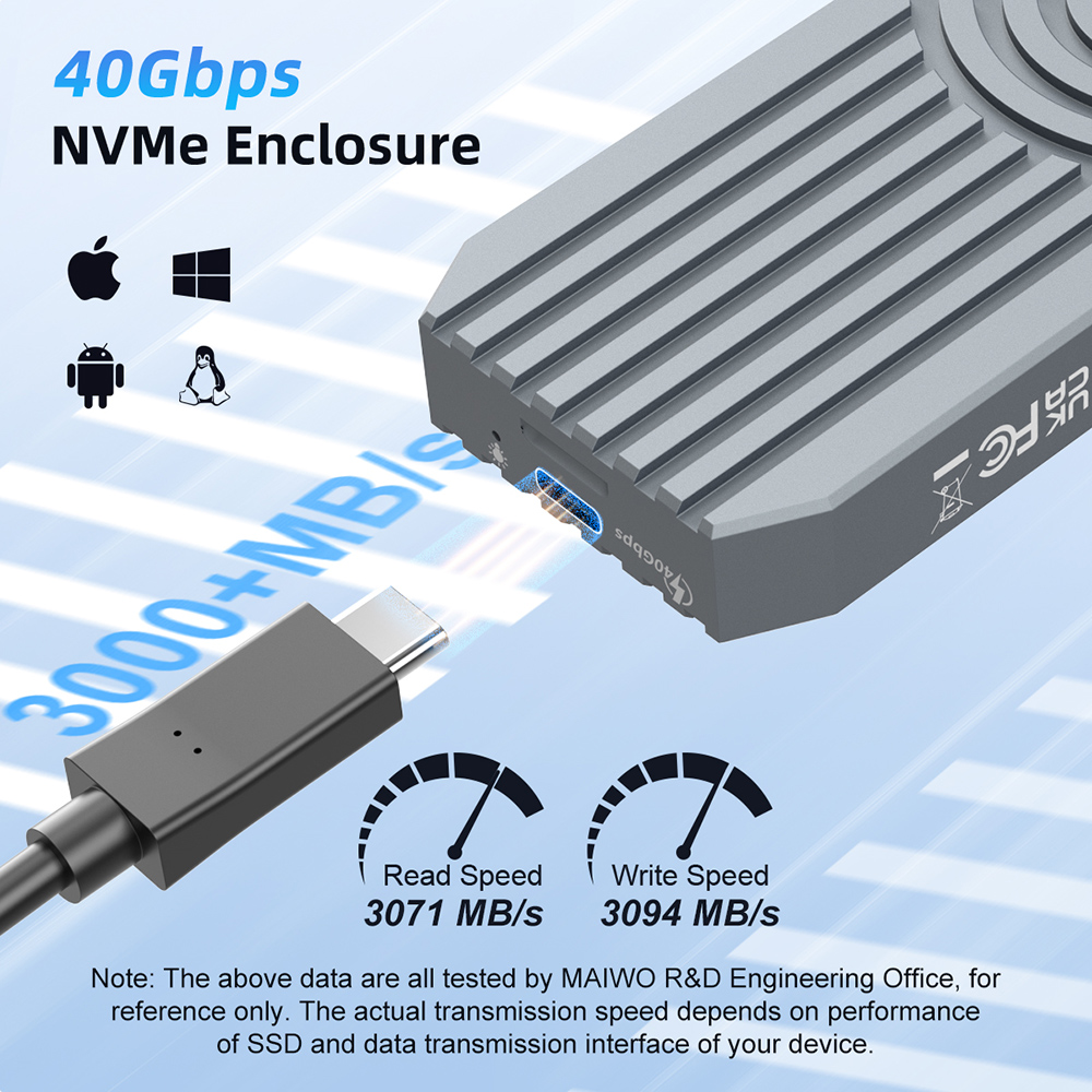 MAIWO-Gabinete de Disco Rígido - 8Tb M2 Nvme Ssd avaliação e preço