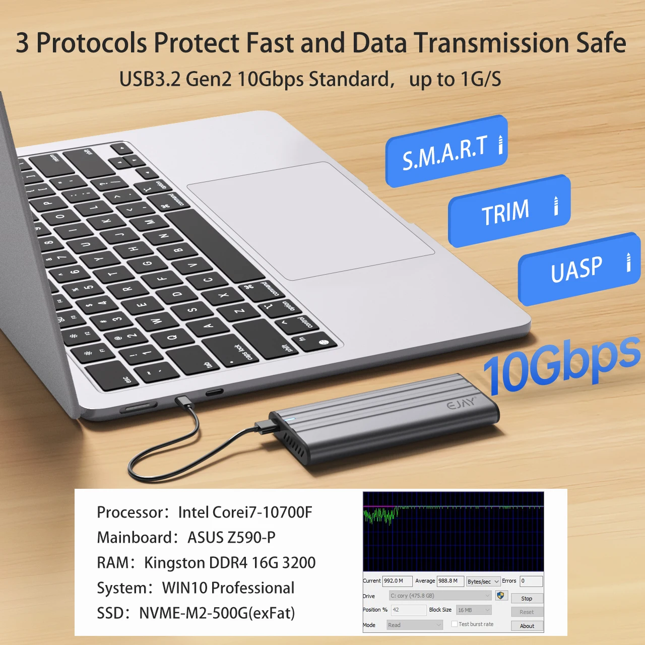 EJAY Case para SSD NVMe M.2 de - 8Tb M2 Nvme Ssd avaliação e preço